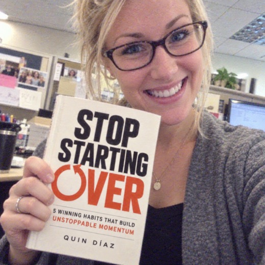 Reader holding Stop Starting Over