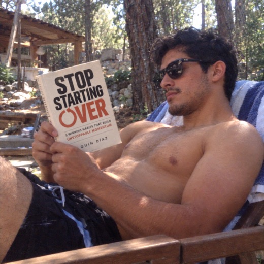 Reader holding Stop Starting Over
