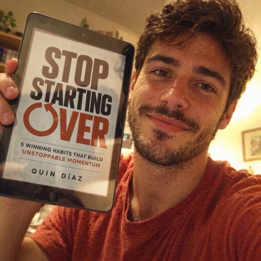 Reader holding Stop Starting Over
