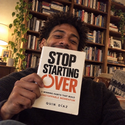 Reader holding Stop Starting Over